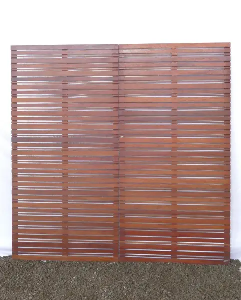 Artikelbild 12 des Artikels “Gartenzaun Koh Samui 90 x 180 cm aus Hartholz Merbau “